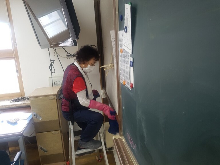 용곡중학교 전체 대청소