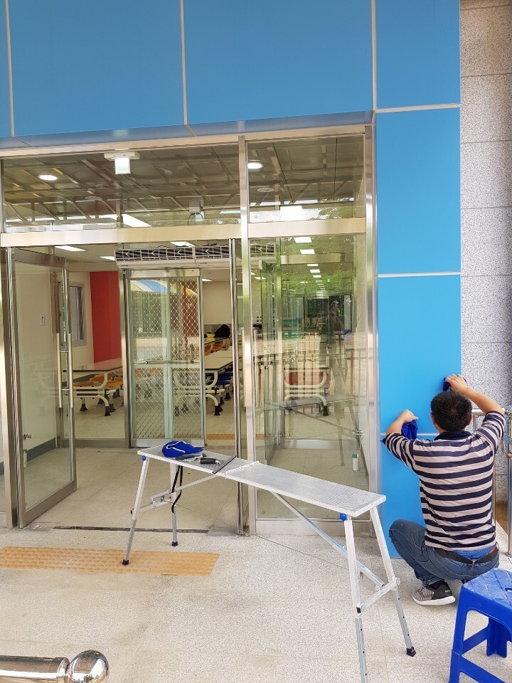 북가좌 초등학교 조리실 건물 대청소