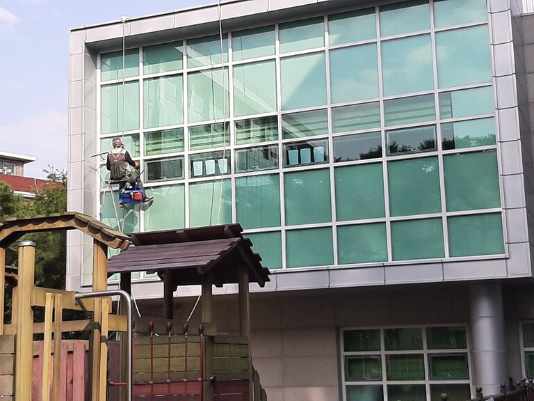 녹번주민센터 외벽청소