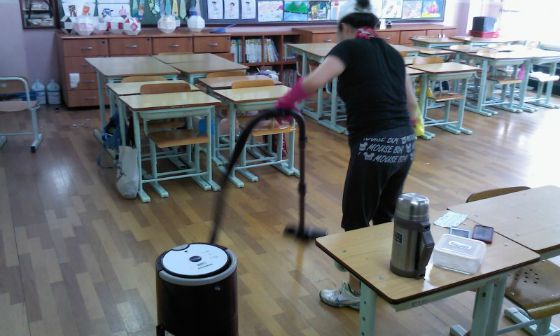 서신초등학교 대청소